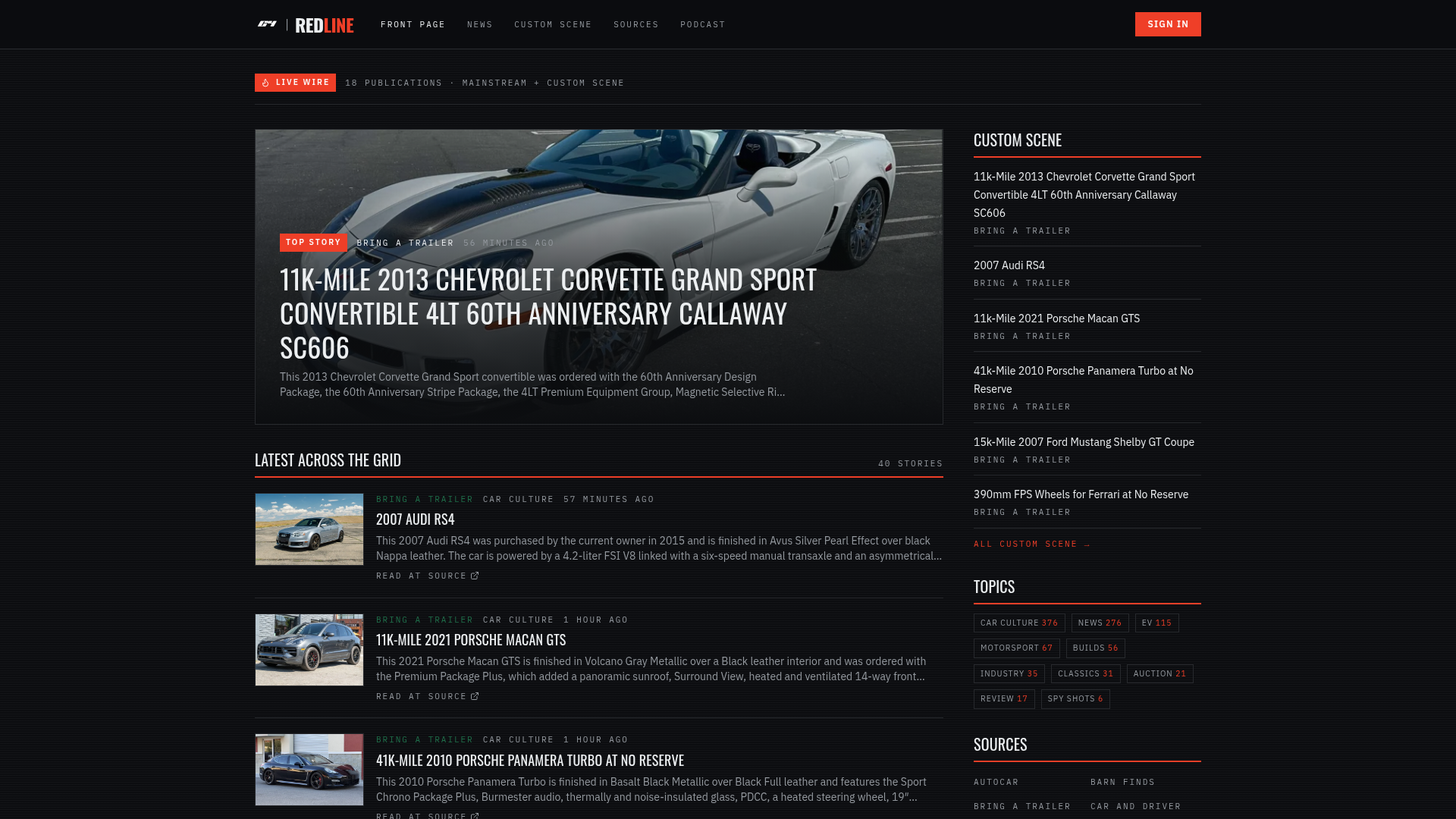 C4 Redline — Live Wire
